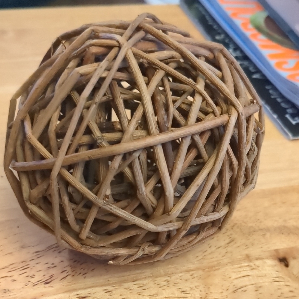 Rustic Rattan Woven Decorative Spheres - Picture 6 of 6